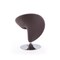 Manhattan Comfort Curl Swivel Accent Chair in Grey and Polished Chrome, PK2 2-AC040-GY - alternate 2